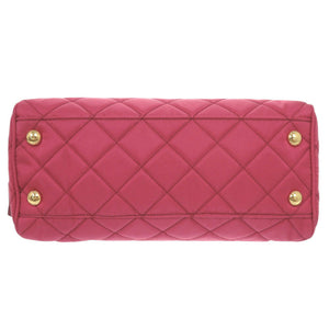 美品 プラダ キルティング ナイロン ピンク チェーンショルダーバッグ ショルダーバッグ 1592【中古】PRADA