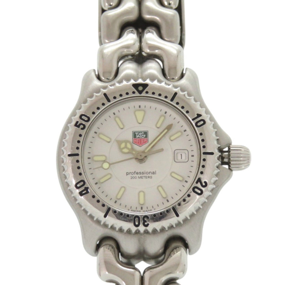 タグホイヤー セルデイト WG1312-2 SS ホワイト 白文字盤 クオーツ 腕時計 1600【中古】TAG HEUER