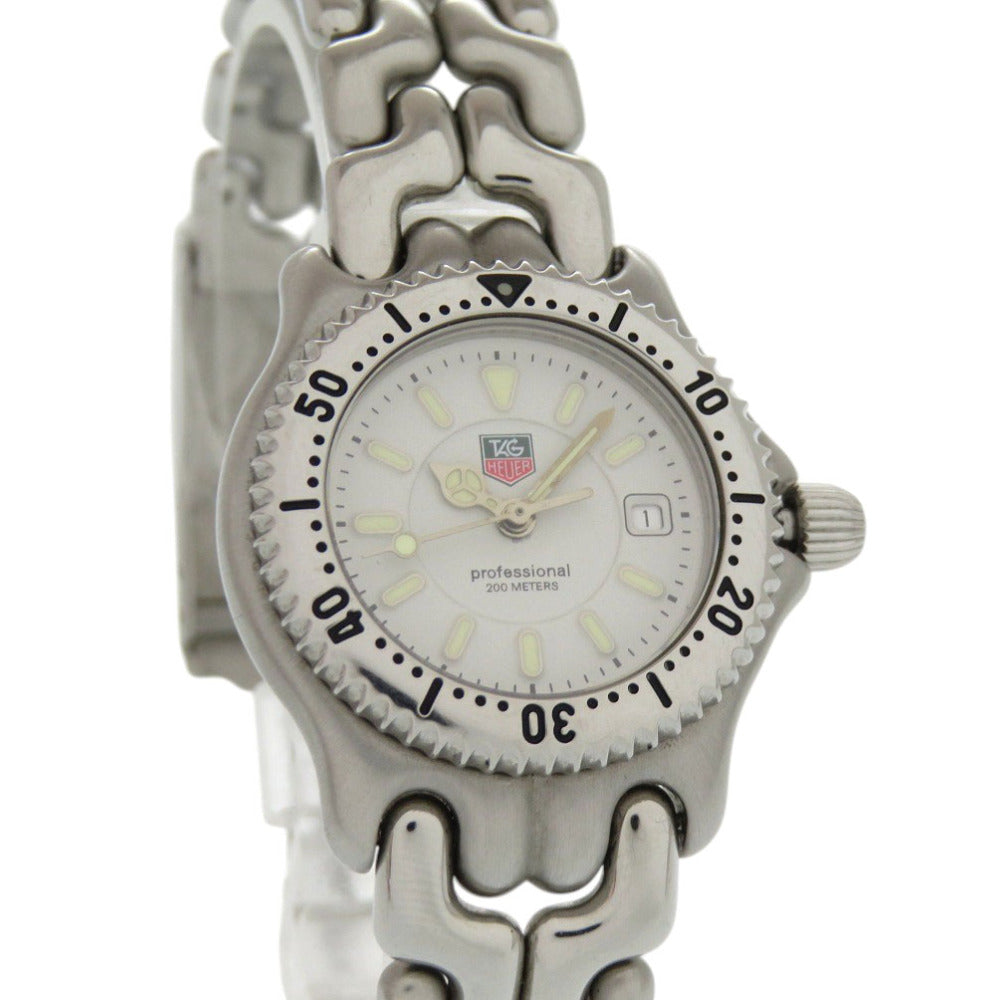 タグホイヤー セルデイト WG1312-2 SS ホワイト 白文字盤 クオーツ 腕時計 1600【中古】TAG HEUER