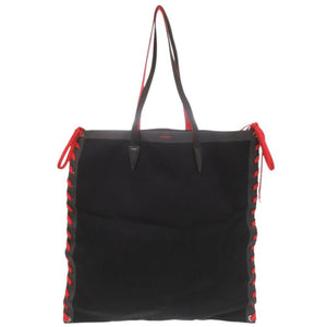 新品同様 クリスチャンルブタン CABALACE 3195149 キャンバス/カーフレザー ブラック トートバッグ 黒 1633【中古】Christian Louboutin