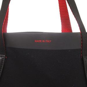 新品同様 クリスチャンルブタン CABALACE 3195149 キャンバス/カーフレザー ブラック トートバッグ 黒 1633【中古】Christian Louboutin