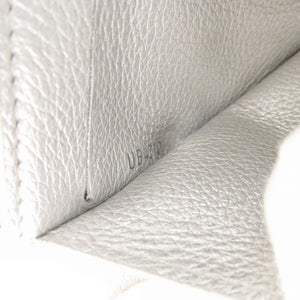 美品 ルイ ヴィトン ポルトフォイユ ロックミニ レザー シルバー 三つ折り財布 LV 1637【中古】LOUIS VUITTON