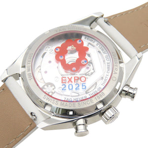 未使用 タグホイヤー カレラ EXPO2025 クロノグラフ 大阪万博 125本限定 CBS221C.FC6619 腕時計 1640【中古】TAG HEUER 関西万博 ミャクミャクカラー 裏スケ