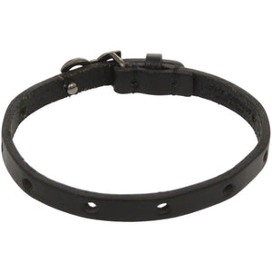 美品 ドルチェアンドガッバーナ D&Gロゴ メタル レザー ブラック 黒 ブレスレット 1700【中古】DOLCE&GABBANA