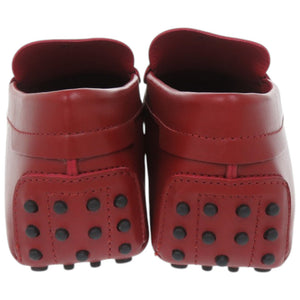 未使用品 トッズ for Ferrari フェラーリ ドライビングシューズ NEW GOMMINI 122 MASCHERINA INETT. XRM0GW0BT10BR0R007 レザー レッド 赤 レザーシューズ 1707【中古】TOD’S