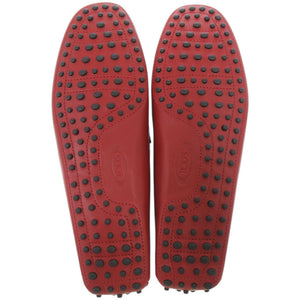 未使用品 トッズ for Ferrari フェラーリ ドライビングシューズ NEW GOMMINI 122 MASCHERINA INETT. XRM0GW0BT10BR0R007 レザー レッド 赤 レザーシューズ 1707【中古】TOD’S