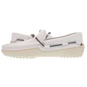 新品同様 トッズ ドライビングシューズ GOMMINI ゴンミーニ XXM24C0CW00OIL サイズ5.5 24.5cm レザー ラバー ホワイト 白 スリッポン ローファー モカシン 靴その他 1709【中古】TOD’S メンズ