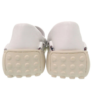 新品同様 トッズ ドライビングシューズ GOMMINI ゴンミーニ XXM24C0CW00OIL サイズ5.5 24.5cm レザー ラバー ホワイト 白 スリッポン ローファー モカシン 靴その他 1709【中古】TOD’S メンズ