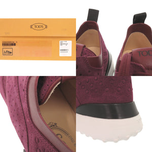 未使用品 トッズ サイズ40 スエード パープル スニーカー 1712【中古】TOD’S