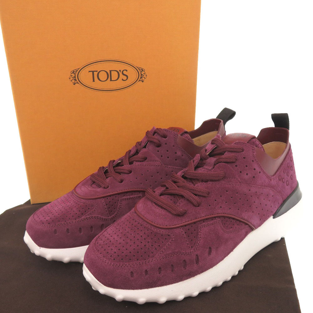 未使用品 トッズ サイズ40 スエード パープル スニーカー 1712【中古】TOD’S