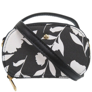 新品同様 ケイトスペード × TARGET 2WAY 花柄 ブラック/ホワイト ミニショルダーバッグ 黒 白 1723【中古】Kate Spade × TARGET