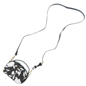 新品同様 ケイトスペード × TARGET 2WAY 花柄 ブラック/ホワイト ミニショルダーバッグ 黒 白 1723【中古】Kate Spade × TARGET