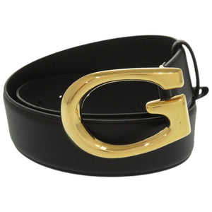 美品 グッチ Gバックル 655567BGM0G レザー メタル ブラック 黒 ベルト 1726【中古】GUCCI