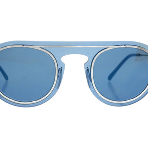 新品同様 ドルチェアンドガッバーナ DG2169 プラスチック メタル ブルー 青 サングラス 1729【中古】DOLCE&GABBANA