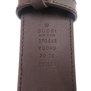 美品 グッチ GGバックル ベルト 370543 PVC レザー ベージュ 1779【中古】GUCCI