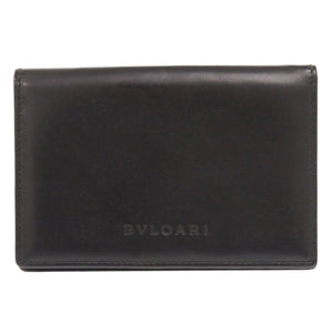 ブルガリ レザー ブラック カードケース 名刺入れ 黒 1789【中古】BVLGARI