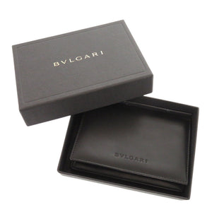 ブルガリ レザー ブラック カードケース 名刺入れ 黒 1789【中古】BVLGARI