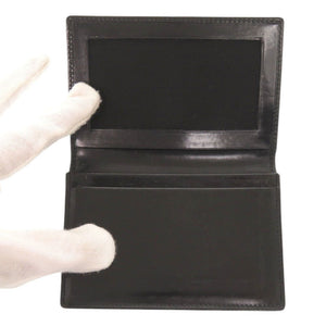 ブルガリ レザー ブラック カードケース 名刺入れ 黒 1789【中古】BVLGARI