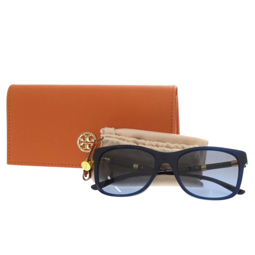 新品同様 トリーバーチ TY7109 ブルー 青 プラスチック サングラス 1790【中古】Tory Burch