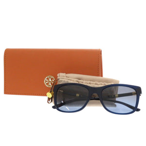 新品同様 トリーバーチ TY7109 ブルー 青 プラスチック サングラス 1790【中古】Tory Burch