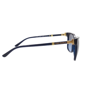 新品同様 トリーバーチ TY7109 ブルー 青 プラスチック サングラス 1790【中古】Tory Burch