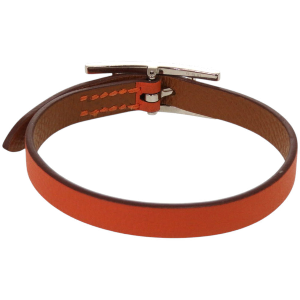 美品 エルメス ビーアピ ドゥブルトゥール スイフト メタル オレンジ ブレスレット 1791【中古】HERMES