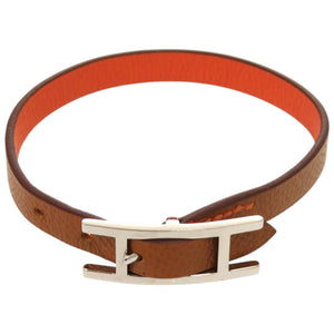 美品 エルメス ビーアピ ドゥブルトゥール スイフト メタル オレンジ ブレスレット 1791【中古】HERMES