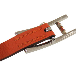 美品 エルメス ビーアピ ドゥブルトゥール スイフト メタル オレンジ ブレスレット 1791【中古】HERMES