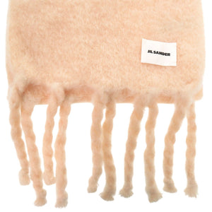 新品同様 ジルサンダー J03TE0010 J40075 モヘア/ウール/ナイロン ピンク マフラー 1794【中古】JIL SANDER