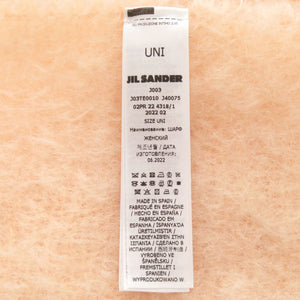 新品同様 ジルサンダー J03TE0010 J40075 モヘア/ウール/ナイロン ピンク マフラー 1794【中古】JIL SANDER