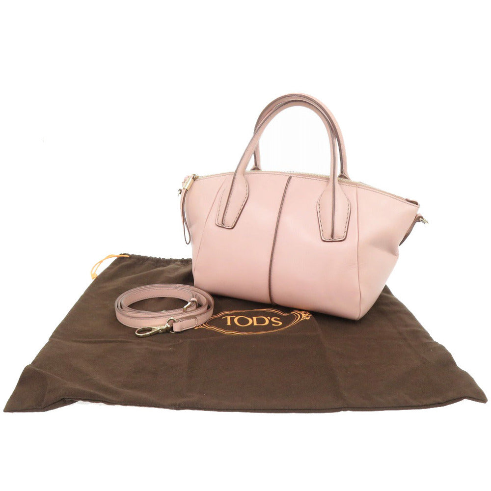 美品 トッズ 2WAY Dスタイリング レザー ピンク ハンドバッグ 1797【中古】TOD’S