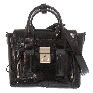 美品 スリーワンフィリップリム PASHLI パシュリ パテントレザー ブラック 2WAY ハンドバッグ ショルダーバッグ 黒 1798【中古】3.1 phillip lim