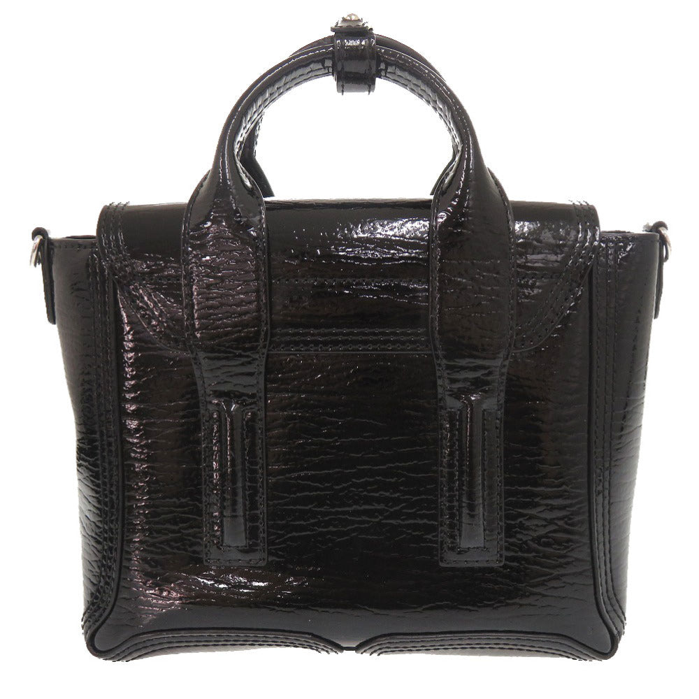 美品 スリーワンフィリップリム PASHLI パシュリ パテントレザー ブラック 2WAY ハンドバッグ ショルダーバッグ 黒 1798【中古】3.1 phillip lim