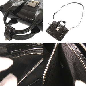 美品 スリーワンフィリップリム PASHLI パシュリ パテントレザー ブラック 2WAY ハンドバッグ ショルダーバッグ 黒 1798【中古】3.1 phillip lim