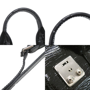 美品 スリーワンフィリップリム PASHLI パシュリ パテントレザー ブラック 2WAY ハンドバッグ ショルダーバッグ 黒 1798【中古】3.1 phillip lim