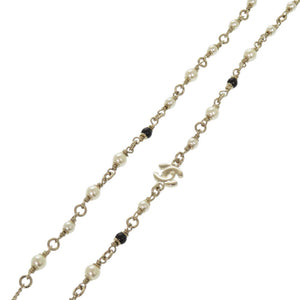 新品同様 シャネル 鹿モチーフ GP ラインストーン ゴールド ネックレス 1815【中古】CHANEL