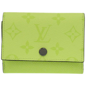 新品同様 ルイ ヴィトン モノグラム ヴィクターウォレット タイガラマ M14129 タイガ 蛍光イエロー LV 黄 三つ折り財布 1829【中古】LOUIS VUITTON