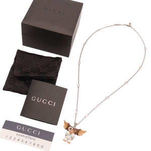 美品 グッチ グレムリン ギズモ シルバー925 ネックレス アクセサリー 1835【中古】GUCCI