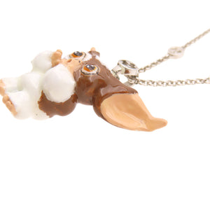 美品 グッチ グレムリン ギズモ シルバー925 ネックレス アクセサリー 1835【中古】GUCCI