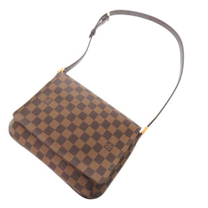 美品 ルイ ヴィトン ミュゼットタンゴ ダミエ N51255 ブラウン ショルダーバッグ LV 1848【中古】LOUIS VUITTON