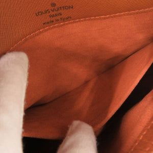 美品 ルイ ヴィトン ミュゼットタンゴ ダミエ N51255 ブラウン ショルダーバッグ LV 1848【中古】LOUIS VUITTON