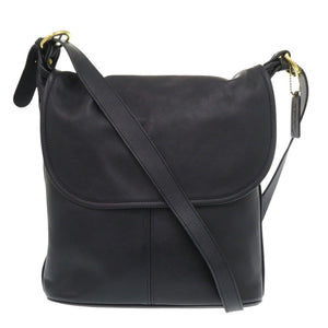 コーチ オールドコーチ 4115 レザー ブラック ショルダーバッグ 黒 0017【中古】COACH