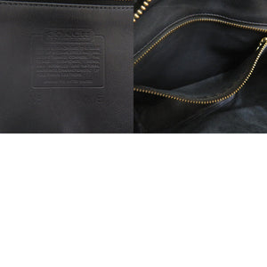 コーチ オールドコーチ 4115 レザー ブラック ショルダーバッグ 黒 0017【中古】COACH
