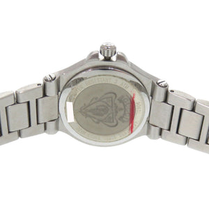 美品 グッチ 9040L ブラック 黒文字盤 SS シルバー クオーツ 腕時計 0028【中古】GUCCI