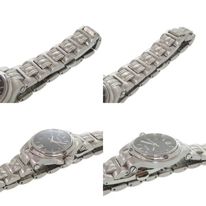 美品 グッチ 9040L ブラック 黒文字盤 SS シルバー クオーツ 腕時計 0028【中古】GUCCI