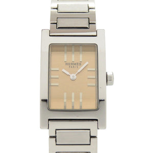 エルメス タンデム TA1.210 オレンジゴールド シルバー SS クオーツ 腕時計 0033【中古】HERMES