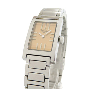 エルメス タンデム TA1.210 オレンジゴールド シルバー SS クオーツ 腕時計 0033【中古】HERMES