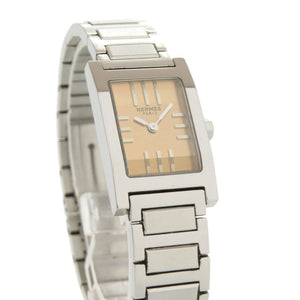 エルメス タンデム TA1.210 オレンジゴールド シルバー SS クオーツ 腕時計 0033【中古】HERMES