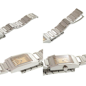 エルメス タンデム TA1.210 オレンジゴールド シルバー SS クオーツ 腕時計 0033【中古】HERMES