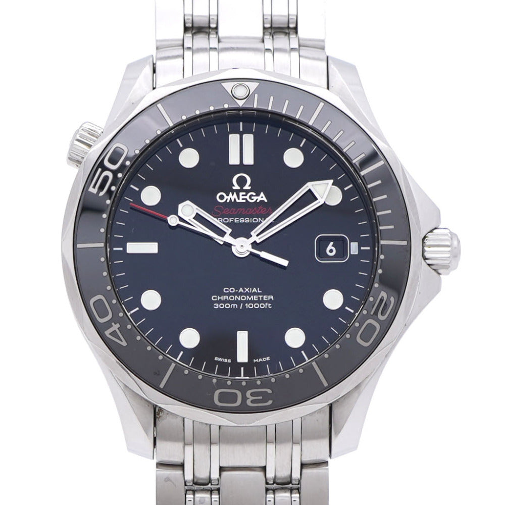オメガ シーマスター 300m コーアクシャル クロノメーター 212.30.41.20.01.003 自動巻き 腕時計 SS ブラック 黒文字盤 0044【中古】OMEGA メンズ